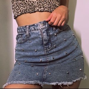 Wild Fable Denim Studded Skirt 💙